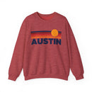 Austin, Texas Sweatshirt Retro Sun Unisex - Austin Vintage Inspired Warm Pullover Jumper-6