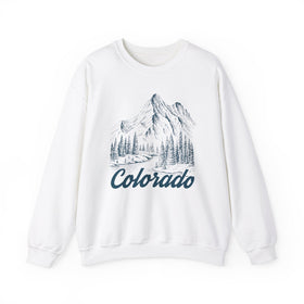 Colorado Sweatshirt - Mountain Illustration Graphic Crewneck