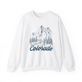 Colorado Sweatshirt - Mountain Illustration Graphic Crewneck