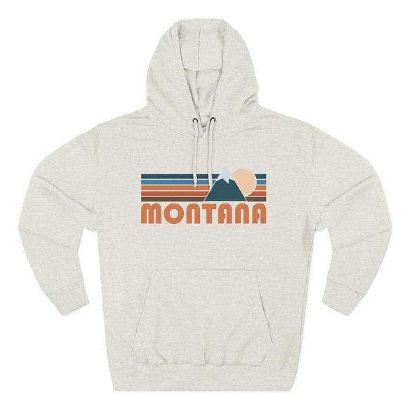 Montana Hoodie - Retro Mountain Unisex Sweatshirt