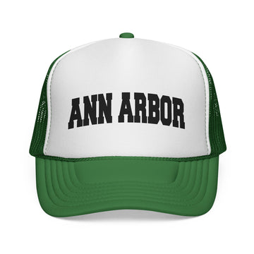 Buy green Ann Arbor, Michigan Collegiate Style Trucker Hat