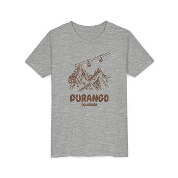 Buy athletic-heather Durango, Colorado Youth T-Shirt — Vintage Gondola Ski Mountain Tee