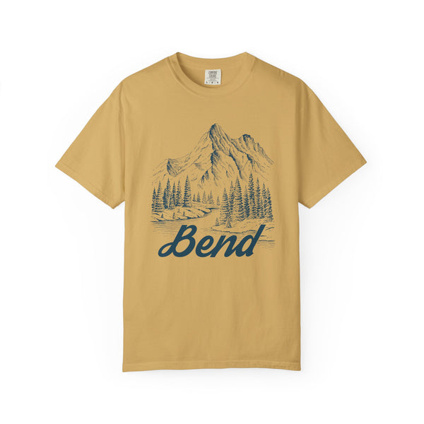 Bend, Oregon Graphic Tee - Mountain Illustration Bend T Shirt