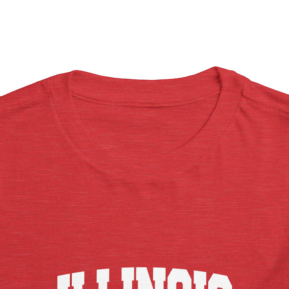 Illinois Toddler Graphic Tee - Kids Illinois Vacation T-Shirt