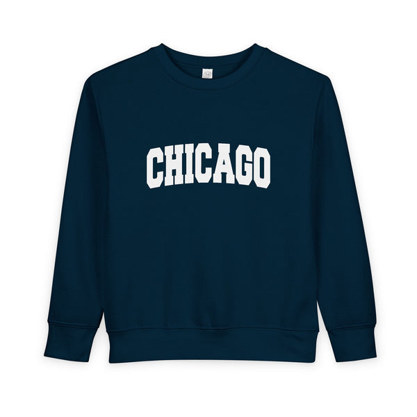 Chicago, Illinois Toddler Sweatshirt - Chicago Toddler Crewneck Sweatshirt