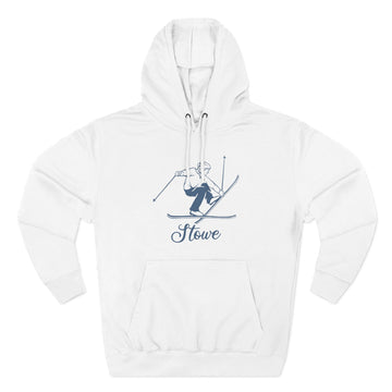 Premium Stowe, Vermont Vintage Snow Ski Hoodie