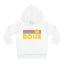 Boise, Idaho Toddler Hoodie - Retro Sunrise Unisex Boise Toddler Sweatshirt-5