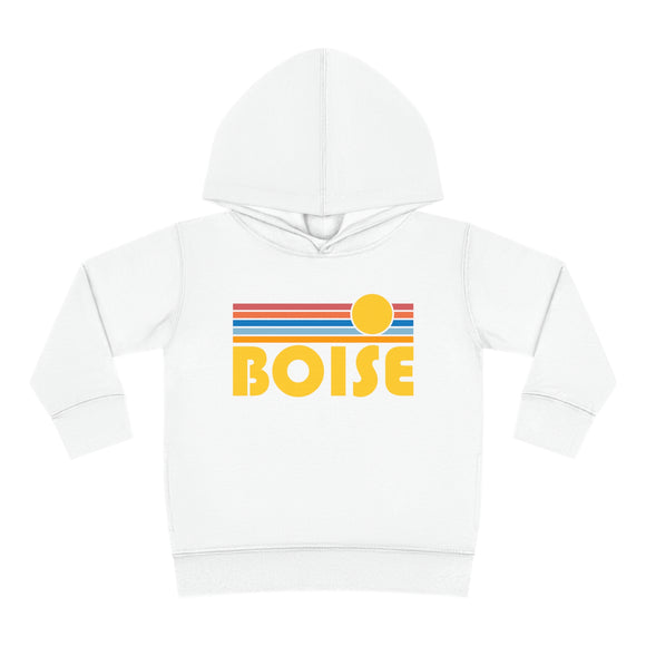 Boise, Idaho Toddler Hoodie - Retro Sunrise Unisex Boise Toddler Sweatshirt