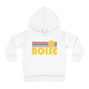 Boise, Idaho Toddler Hoodie - Retro Sunrise Unisex Boise Toddler Sweatshirt