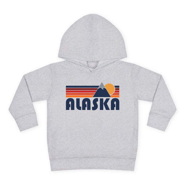 Alaska Toddler Hoodie - Unisex Mountain Pullover Sweatshirt, Kids Hooded Jumper, Alaska Souvenir