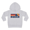 Alaska Toddler Hoodie - Unisex Mountain Pullover Sweatshirt, Kids Hooded Jumper, Alaska Souvenir