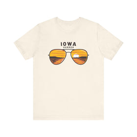 Iowa T Shirt - Sunglasses Lake Graphic Iowa Tee - 0