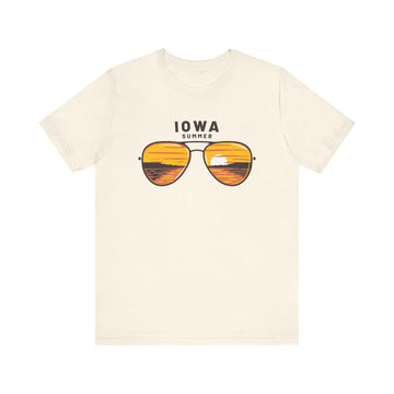 Iowa T Shirt - Sunglasses Lake Graphic Iowa Tee - 0