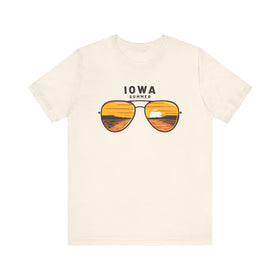 Iowa T Shirt - Sunglasses Lake Graphic Iowa Tee
