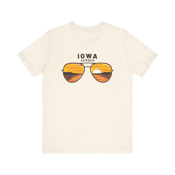 Iowa T Shirt - Sunglasses Lake Graphic Iowa Tee
