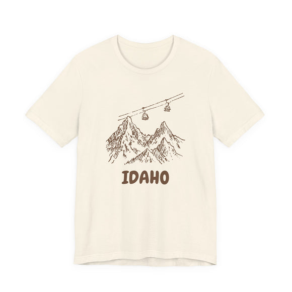 Idaho Mountain T-Shirt — Vintage Gondola Ski Mountain Tee