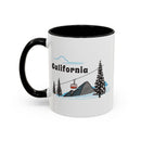 California Retro Snow Skiing Mountain 11 oz Mug, Ski Lodge Decor Coffee Cup, Mountain Gondola Lover Gift, Retro Skiing Mug-9