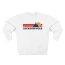 Premium Jackson Hole, Wyoming Mountain Lines Graphic Sweatshirt-2