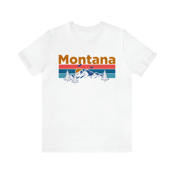 Montana T-Shirt - Mountain Sunset Unisex Montana Shirt