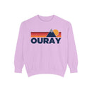Ouray, Colorado Mountain Stripes Sweatshirt | Comfort Colors - 100% Cotton-6