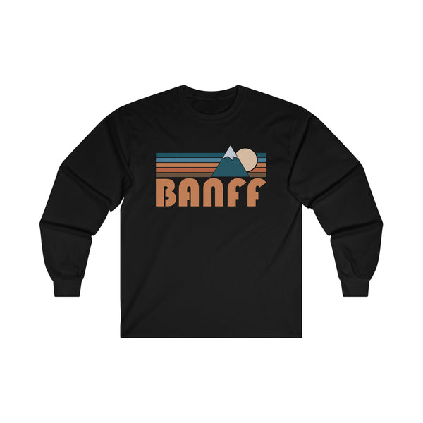 Banff, Canada Long Sleeve Shirt - Retro Unisex Banff Long Sleeve Tee