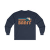 Banff, Canada Long Sleeve Shirt - Retro Unisex Banff Long Sleeve Tee