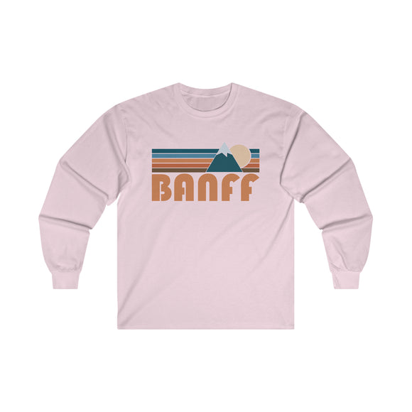 Banff, Canada Long Sleeve Shirt - Retro Unisex Banff Long Sleeve Tee