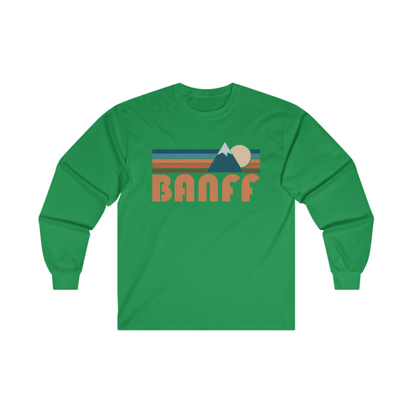 Banff, Canada Long Sleeve Shirt - Retro Unisex Banff Long Sleeve Tee