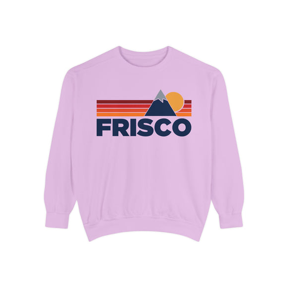 Frisco, Colorado Mountain Stripes Sweatshirt | Comfort Colors - 100% Cotton