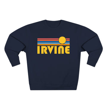 Buy navy Premium Irvine, California Retro Sun Graphic Sweatshirt