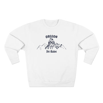 Premium Oregon Ski Babe Sweatshirt - 0