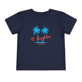 St. Augustine, Florida Toddler T-Shirt - Retro Palm Tree Toddler St. Augustine Shirt