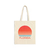 Florida Cotton Canvas Florida Tote Bag - Retro 80s