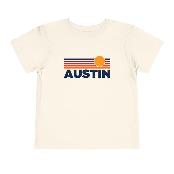 Austin, Texas Toddler T-Shirt - Retro Sun Tee