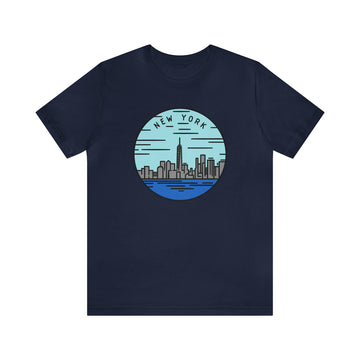 Buy navy New York T-Shirt - Unisex New York Shirt