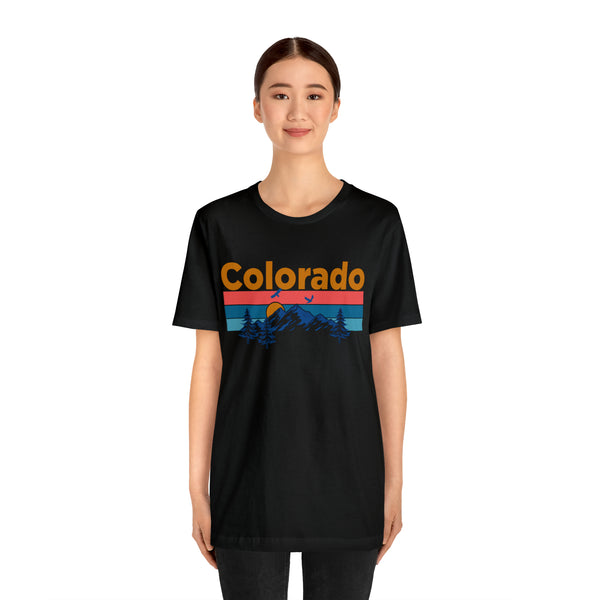 Colorado T-Shirt - Mountain Sunset Unisex Colorado Shirt