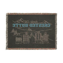 Crested Butte, Colorado Ski Town Throw Blanket | Mountain Woven Blanket-5