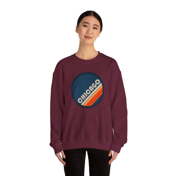 Chicago, Illinois Sweatshirt - Retro Graphic Crewneck