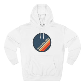 Premium Anna Maria Island, Florida Retro Circle Hoodie — Vintage 70s Striped Logo Pullover - 0