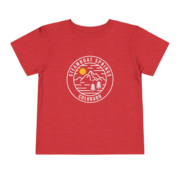 Steamboat, Colorado Toddler T-Shirt - Retro Mountain Toddler Steamboat Shirt