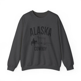 Buy dark-heather Alaska Sweatshirt - Mountain Cowboy Graphic Crewneck