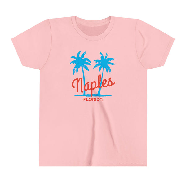 Naples, Florida Youth Shirt - Retro Palm Tree Naples Kid's T-Shirt