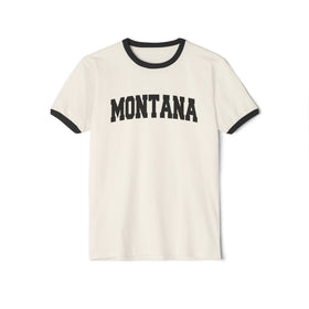 Montana Cotton Ringer Graphic Tee - Unisex Montana T Shirt, Vintage Style Tee, Men's/Women's Tee - 0