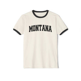 Montana Cotton Ringer Graphic Tee - Unisex Montana T Shirt, Vintage Style Tee, Men's/Women's Tee