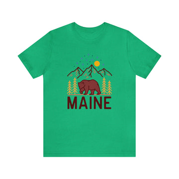Buy heather-kelly Maine T-Shirt - Retro Unisex Maine Shirt