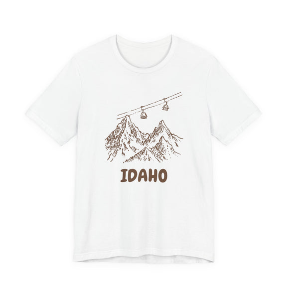 Idaho Mountain T-Shirt — Vintage Gondola Ski Mountain Tee