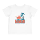 Miami, Florida Toddler T-Shirt - Retro Palm Tree Toddler Miami Shirt-2