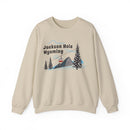 Jackson Hole, Wyoming Sweatshirt - Unisex Retro Ski Mountain Gondola Jackson Hole Sweatshirt-4