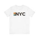 New York City, New York tee - NYC t shirt retro stripes-2