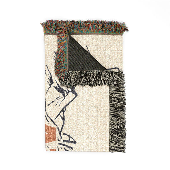 Alta, Utah Ski Town Throw Blanket | Mountain Woven Blanket
